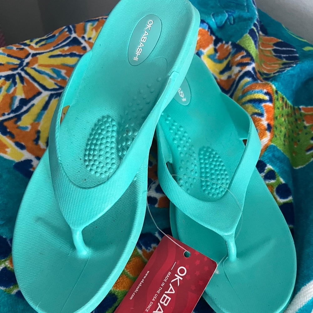 Okabashi Wedge Flip Flops